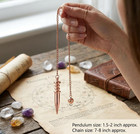 Copper Metal Light Weight Solid Cone Point Pendulum Healing Dowsing Reiki Pendul