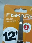 Fiskars 7 Inch Student Scissors Softgrip 12  Black Gray Stainless Steel