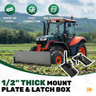 1 2  Quick Tach Attachment Mount Plate   Conversion Adapter Latch Skid Steer