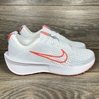 Nike Women s Interact Run White Red Athletic Road Running Shoes Sneakers New