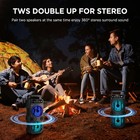 Outdoor Portable Wireless Bluetooth Speaker Dual 3 Inches Music Stereo Subwoofer
