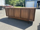 American Of Martinsville Mid Century Walnut Sideboard Buffet Credenza