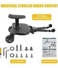 Universal Stroller Board With Removable Seat-2-in-1 Sit   Stand Baby Stroller