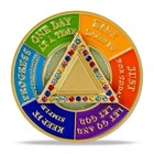 Aa 17 Year Sobriety Coin Alcoholics Anonymous Chips And Medallion Sobriety Gifts