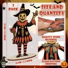 Winnerwhy 3 Pcs Vintage Halloween Decor 9x6 In 9 X 6 Inches  Orange  Black