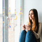 Crystal Suncatcher  4pcs Sun Catchers Indoor Window Hanging Crystals For Windows