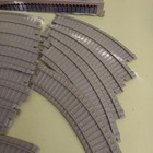 1983 Mattel Hot Wheels Stop   Go Railroad Train Track Lot Of 26 Curved Station 