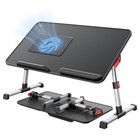 Laptop Desk For Bed With Cooling Fan   Height   Angle Adjustable Laptop Black