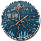 2026 5oz  999 Copper Colorized Winter   s Embrace Snowflake Round In A Capsule