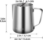 Stainless Steel Milk Frothing Pitcher 12 Oz  350ml Latte Art Cup Espresso Machin