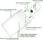 Heavy Duty Clear Locking Id Badge Holder Horizontal And Vertical Dual Use Hard P