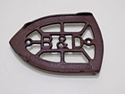 Antique B   D Bless   Drake Sad Gas Cast Iron Trivet Stand 6   x4 1 4   