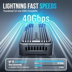 Sabrent Usb4 Nvme Ssd Enclosure  Tool-free  3900mb s -m 2 Pcie 4 0 -  Space