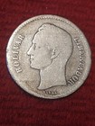 1935 Venezuela 1 Silver Bolivar Libertador Ley  835 Coin - Tough To Find