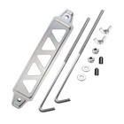 Aluminum Car Battery Hold Tie Down Bracket Mount Kit   10   Inch J-hooks Bolts