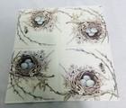 Two Single Cocktail Napkins For Decoupage Birds Nest Napkins Spring Yellow
