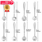 Maitys 16 Pcs Silvery Flower Coffee Spoons For Espresso 5 1 Inches  Silver
