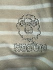Woolino 4-season Sleep Sack With Feet Merino Wool 3-4 Years Tan Stripe