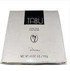 Vtg New In Box  Tabu Dusting Powder W   Puff Dana Discontinued 4 Oz Paper Sealed