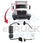 2018   2026 International Mv607 Passenger Manual Door Mirror Black   4049613c94