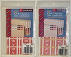 Smead Alpha-z Alphabetic Color Coded Labels Letters N J V Year 11 Lot Of 6 Packs