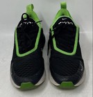 Nike Kids Air Max 270 943345-021 Black Green Lace-up Sneaker Shoes Size 4 5y