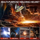 Solar Powered Welding Helmet With Large View  True Color   Auto Darkening Filter