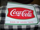 Coca-cola Flange Metal Sign-never Used-double Sided