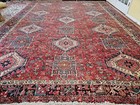 9 6 X 13 2 Antique Serapi Heriz Rug Vintage Kazak Ushak Caucasian 