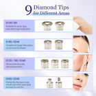 Handheld Diamond Microdermabrasion Machine 9 Tips 5 Suctions Facial Skin Care
