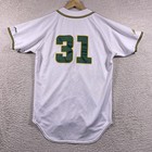 Adidas George Mason Patriots Baseball Jersey Mens 42 Player Team Issue A10  44