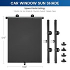 Car Window Shades - Side Window Sun Shade  2 Pack  Retractable Car Roller 