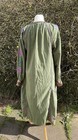 Rose And Rose Women Cotton Embroidery Green Glitter Kaftan Maxi Dress S Rrp   270