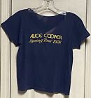 Vintage Original Alice Cooper 1978 Spring Tour Concert Ringer Xs Tee-as Is