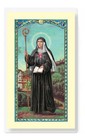 St Gertrude Prayer Card Laminated Holy Card Catholic Patron Saint