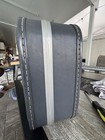 Vintage Gray Train Case Makeup Vanity Suitcase W Mirror Retro Luggage