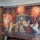 Harry Potter Hogwarts Gryffindor Common Room Lady And Unicorn Tapestry Replica