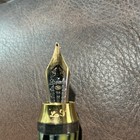 Stipula Fountain Pen Resin Black Ink Gold Trim 18k Nib Made In Italy