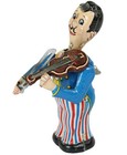 1950 s Japanese Linemar Tin Litho Wind-up Violinist