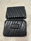 Tumi For Delta Amenity Travel Case Color Grey Black Hard Case Only