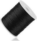 Black Nylon String Cord  1mm 100 Yards Black Twine  Bracelet String For Bracelet