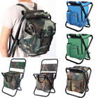 Folding Camping Chair Steel Fishing Stool Backpack Portable For Hiking Outdoor