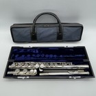 Yamaha Yfl-31 Sterling Silver Flute With Hard Case   Bag Head Tube Flute Japan