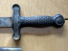 1832 Civil War Artillery Short Sword W leather Sheath