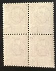 1904 Zanzibar Monogram 7-1 2a Scott  87  Gibbons  218   Mnh Block Of 4