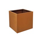 20x20x20-inch Corten Steel Planter Pot Metal Rustic Planter Box For Garden Patio