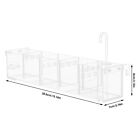 Shrimp Fish Tank Filter Box Acrylic 5 Grid Aquarium Filter Box Without Pump