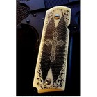 1911 Full-size Grips In Ivory Acrylic With Scrimshaw Scroll And 23rd Psalm Image