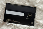 Customizable Metal Amex Card W Small Chip Slot   Mag Strip - Centurion Design