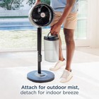 Shark Flexbreeze Pro Indoor   Outdoor Fan misting System Charcoal Gray Very Good